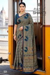 Shanti Vol 9 By Kashvi right Moss Foil Printed Fancy Saree Wholesale Online
